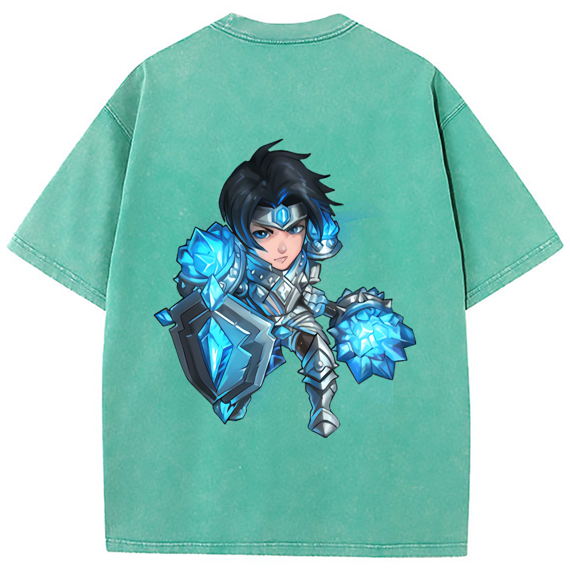 （画像用） リーグ・オブ・レジェンド League of Legends LOL 綿100% ヴィンテージ風 半袖Tシャツ（背面プリント）